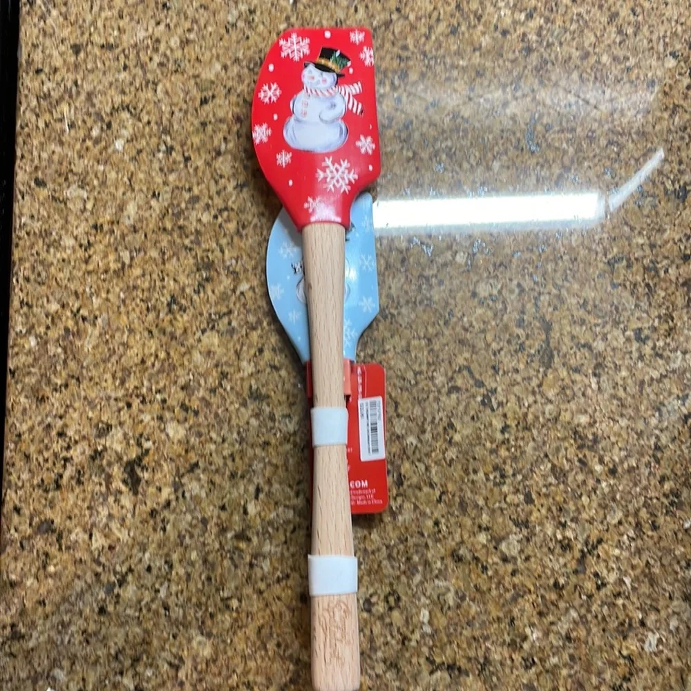 Sur La Table Mini & Me Snowman Spatulas Set of 2
